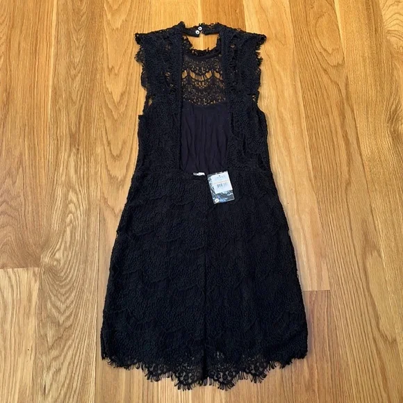 NWT Free People Black Lace Dress Size Small - Picture 14 of 15